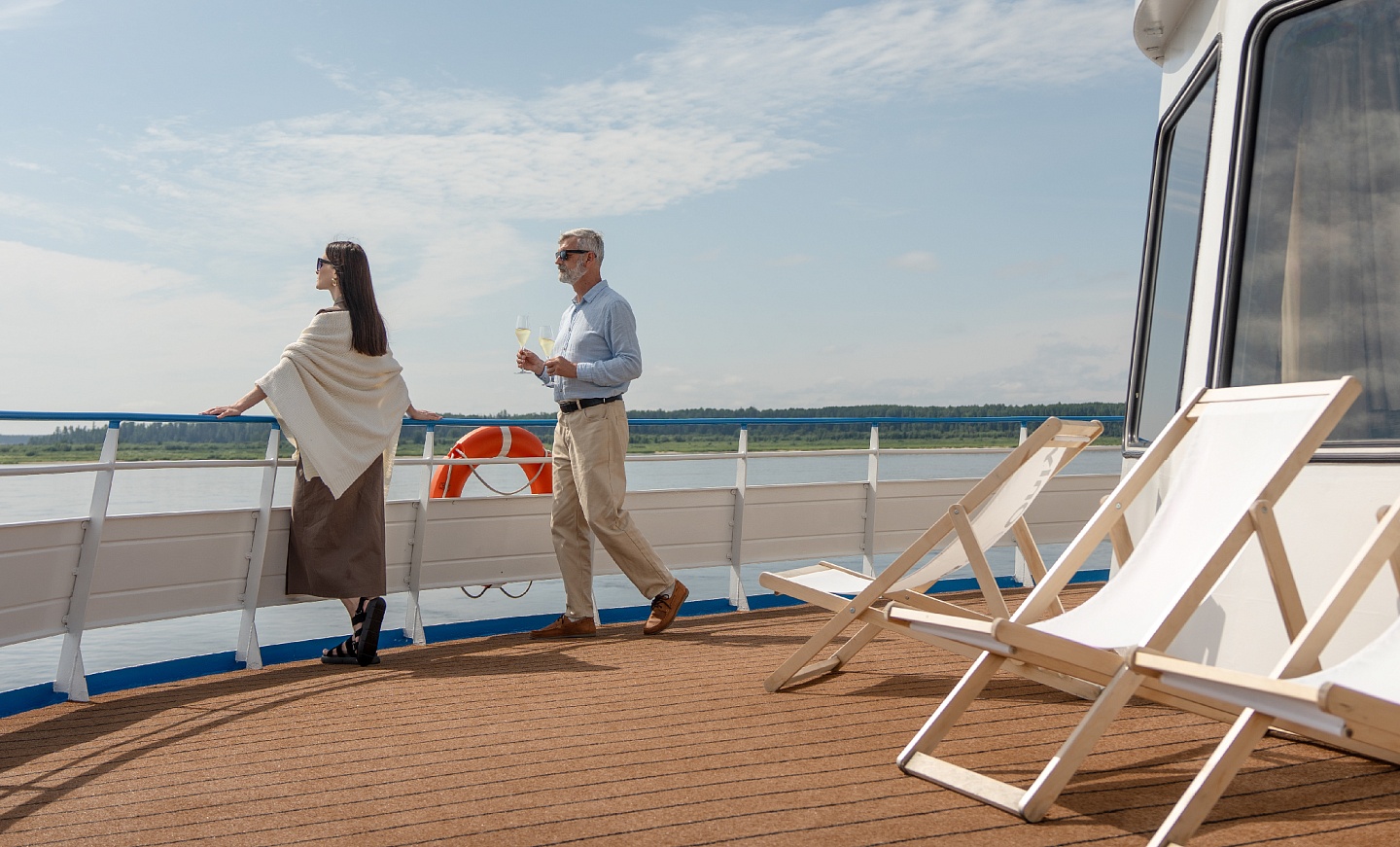 Отдых на палубе