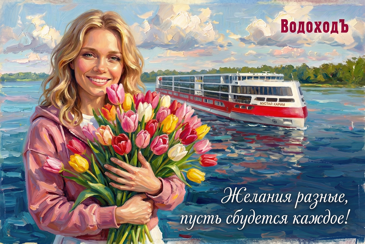 Поздравление с Международным женским днем от компании «ВодоходЪ»!