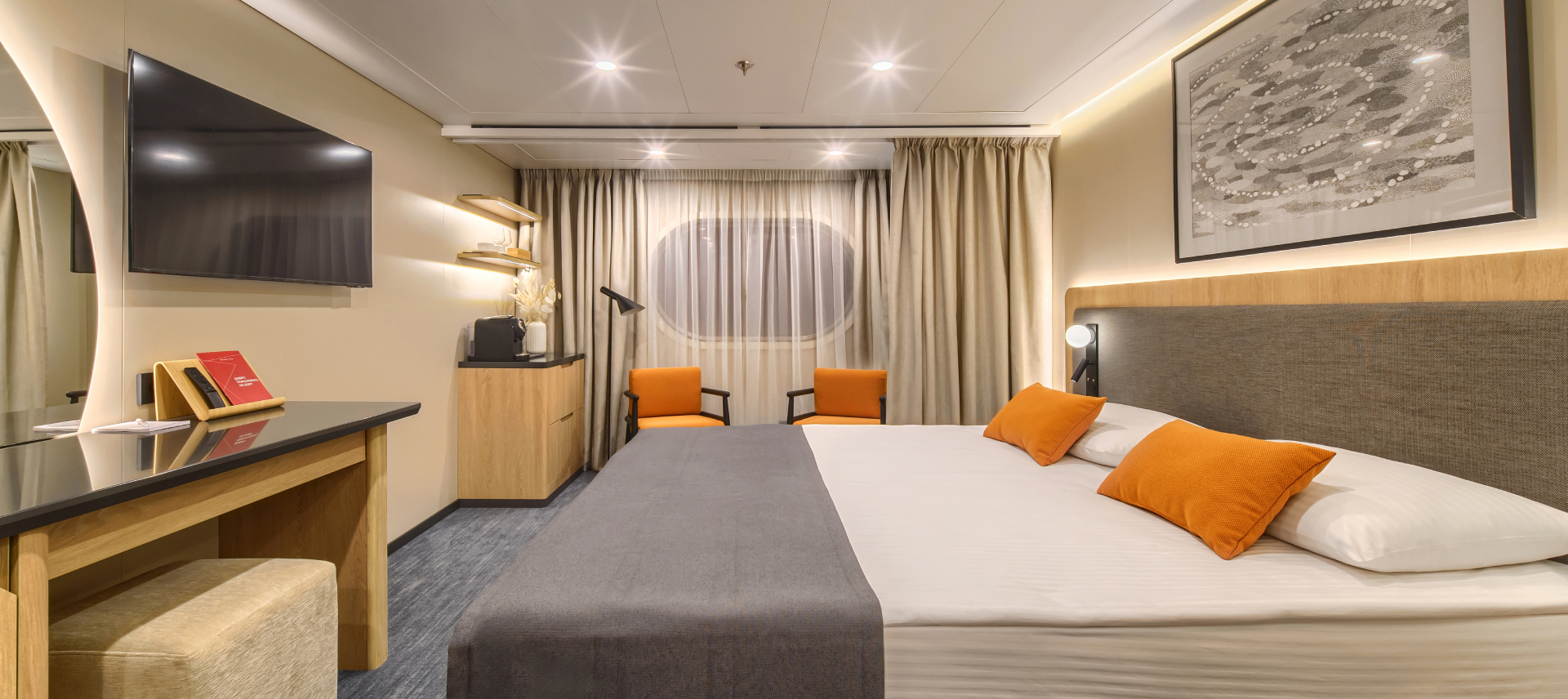 NIKOLAY ZHARKOV SHIP GETS ITS FIRST CABIN EQUIPPED